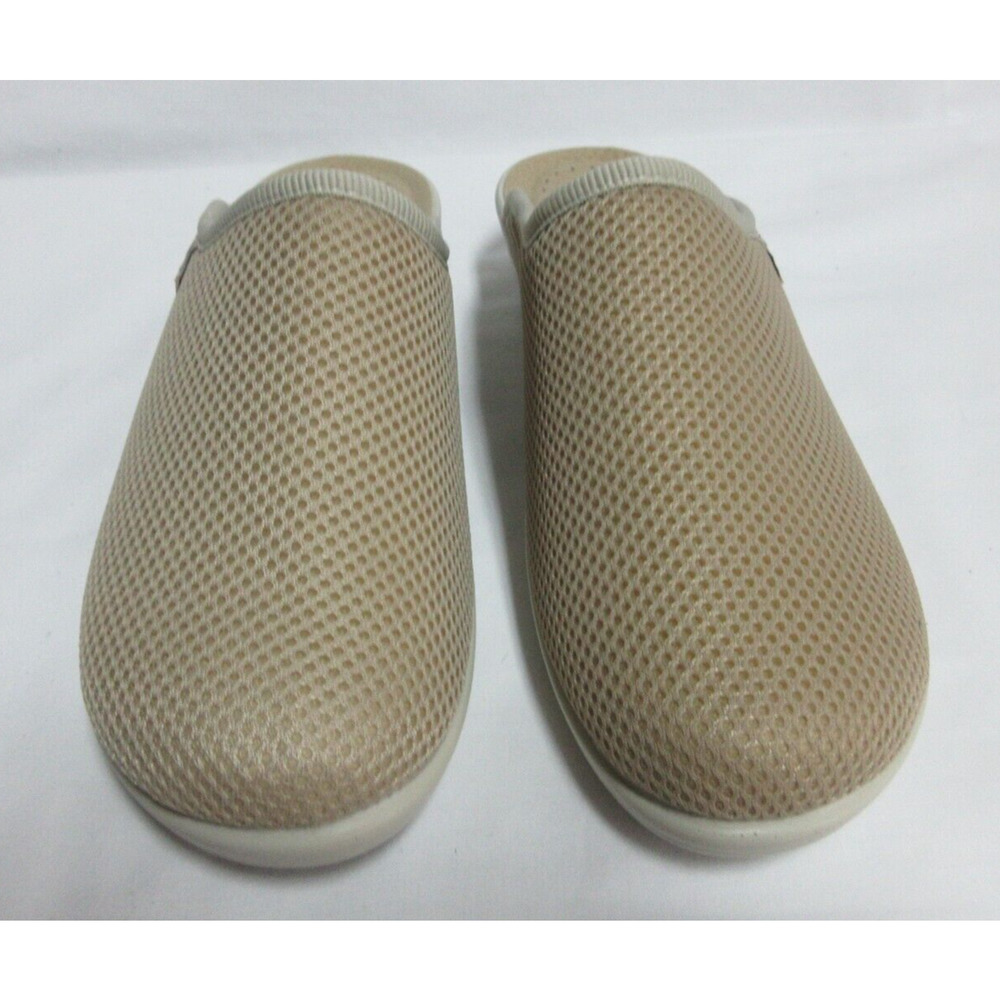 Fly Flot Anti-Shock Slip on Shoes Tan Mesh Clogs Women Size 9 (40) made in Italy